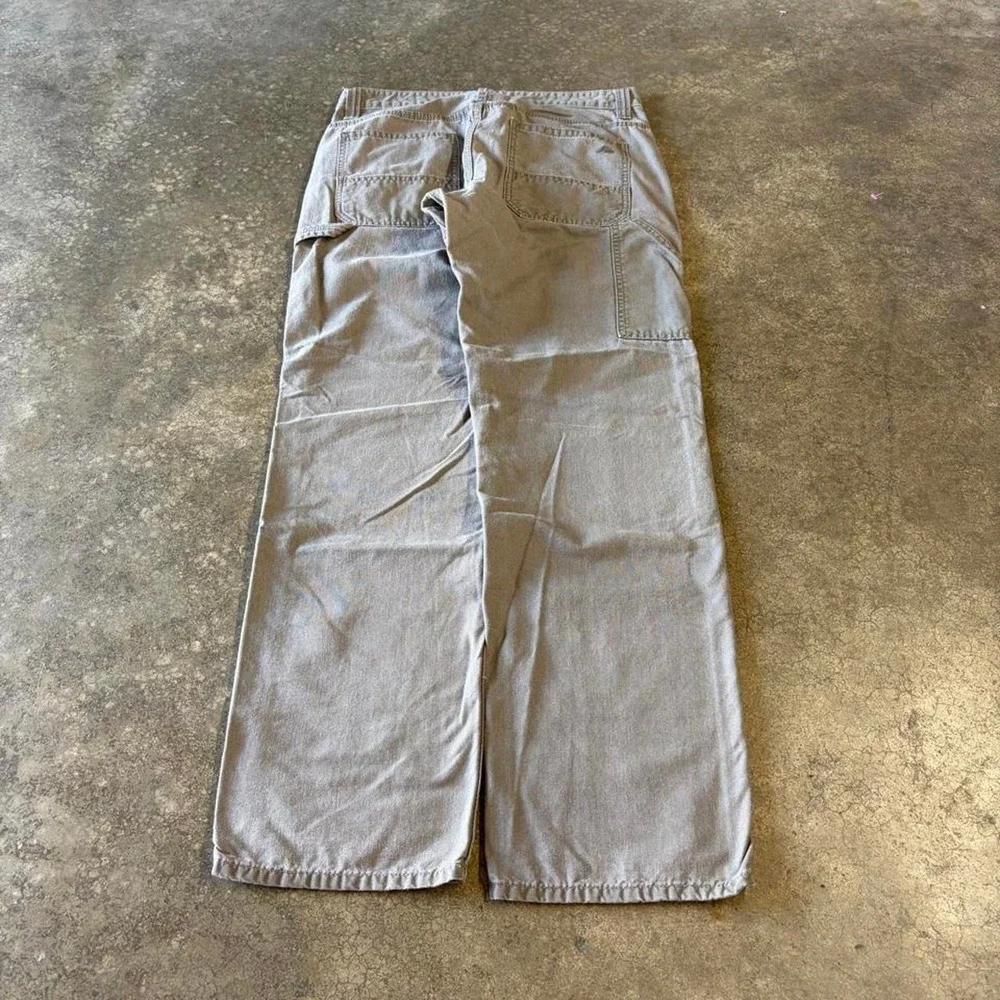 2000s Y2K grey carpenter pants